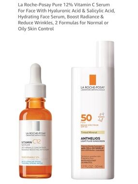 LaRoche-Posay Vitamin C12 Serum & Tinted Mineral Anthelios Sunscreen